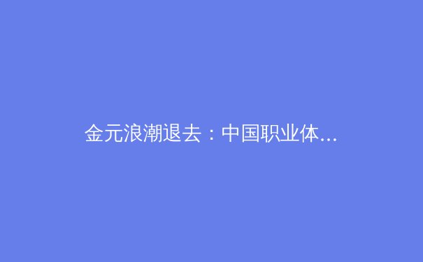 金元浪潮退去：中国职业体育联赛如何构建可持续发展的健康生态 - 4
